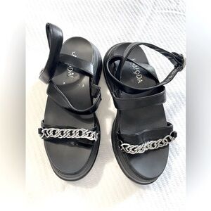 LaModa‎ Dolls Kill Black Chunky Platform  Size 37/7 Goth  Punk